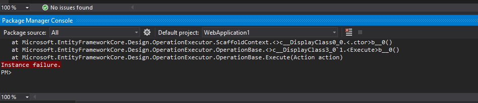 Instance Failure